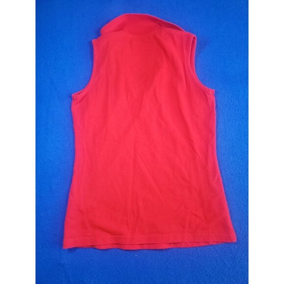 ARIAT Horse Riding Red Sleeveless Shirt Women's Size S/P - Picture 11 of 14